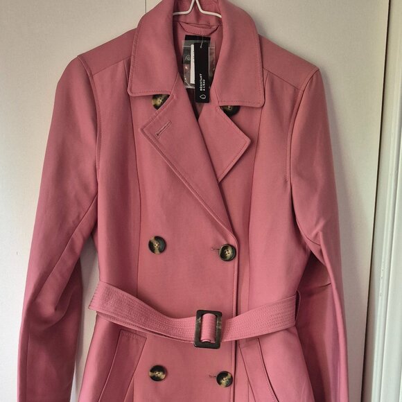 NWT Reitmans Pink Trench Coat Women XS - Picture 1 of 3